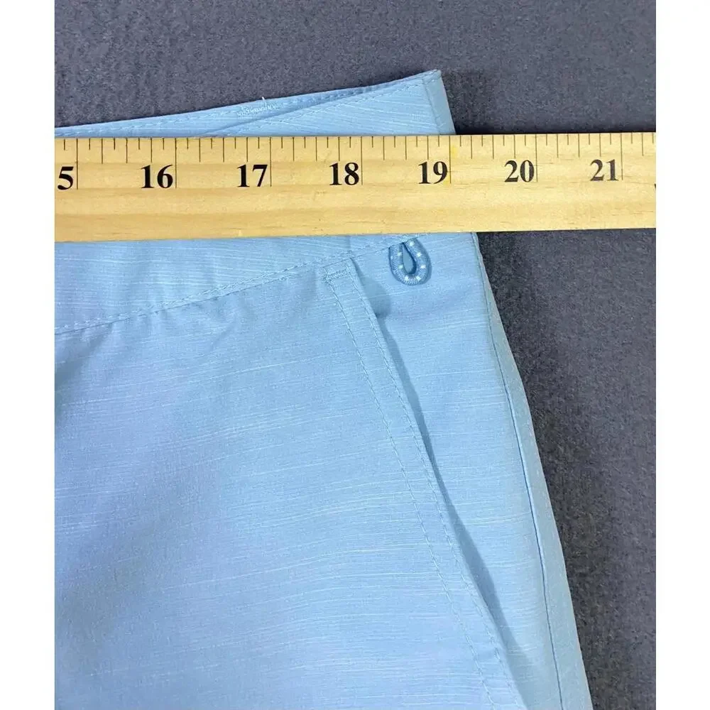 GoodFellow Size 38 Men's UPF 50+ Hybrid Stretch Swim Shorts Light Blue 9